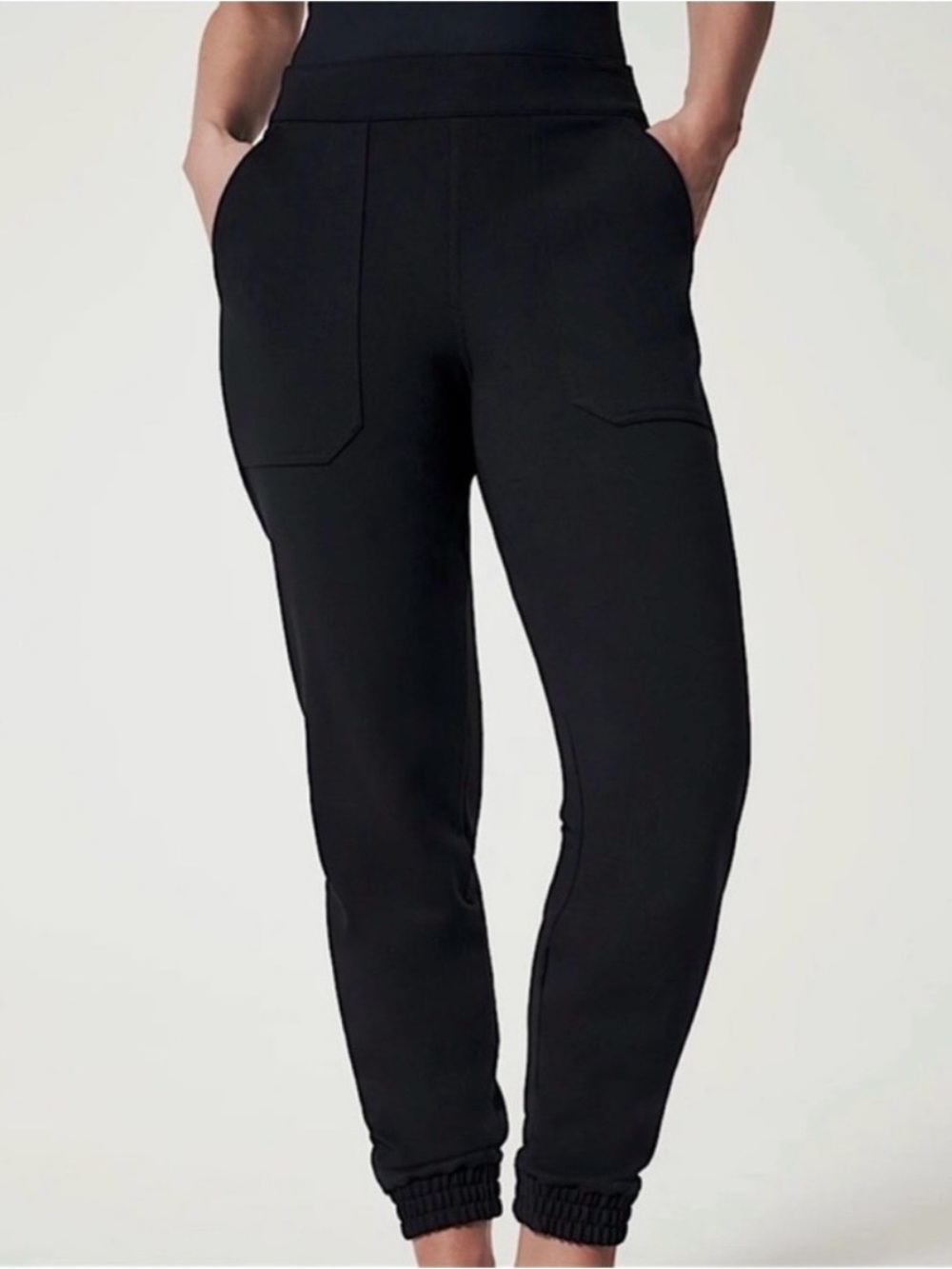 SPANX Black Pull-On Jogger with Patch Pockets